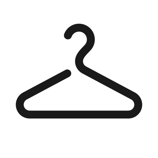 Clothes hanger 20 regular icon, solid style, from Fluent UI System Icons