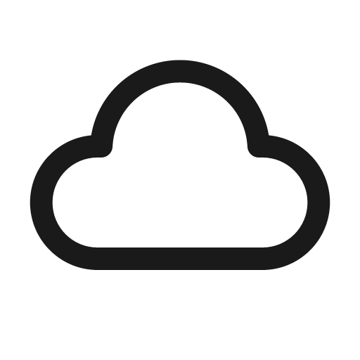 Cloud 24 regular icon, solid style, from Fluent UI System Icons