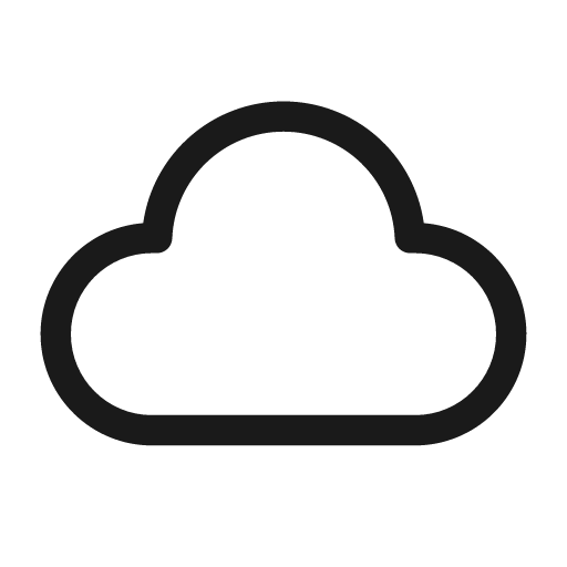 Cloud 28 regular icon, solid style, from Fluent UI System Icons