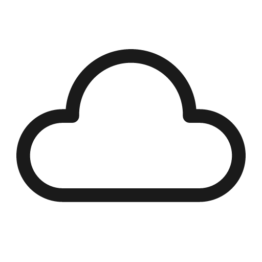 Cloud 48 regular icon, solid style, from Fluent UI System Icons