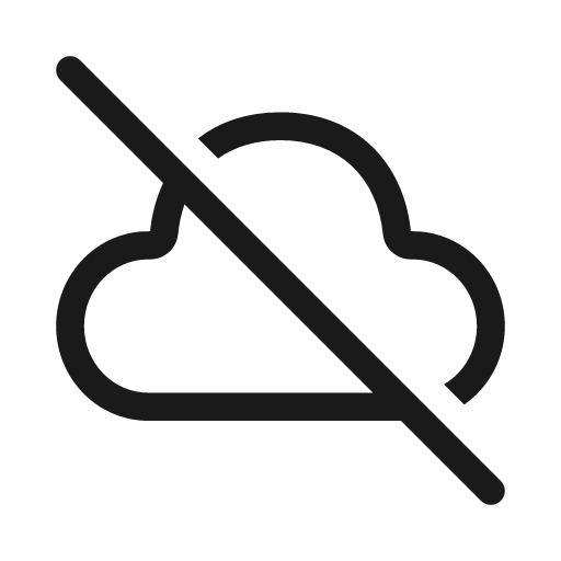 Cloud off 20 regular icon, solid style, from Fluent UI System Icons