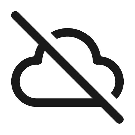 Cloud off 24 regular icon, solid style, from Fluent UI System Icons