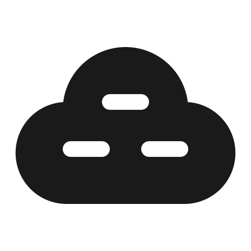 Cloud words 16 filled icon, filled style, from Fluent UI System Icons