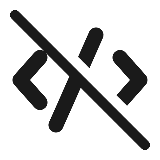 Code off 16 filled icon, filled style, from Fluent UI System Icons
