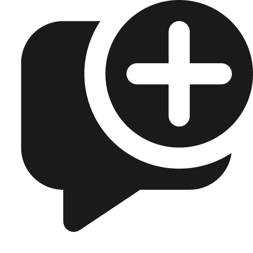 Comment add 12 filled icon, filled style, from Fluent UI System Icons