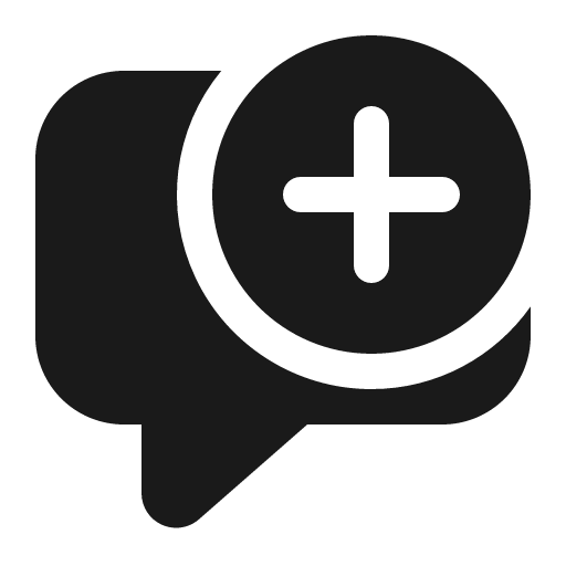 Comment add 16 filled icon, filled style, from Fluent UI System Icons
