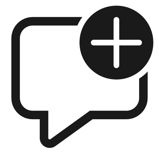 Comment add 28 regular icon, solid style, from Fluent UI System Icons