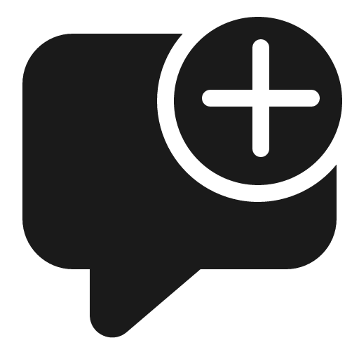 Comment add 32 filled icon, filled style, from Fluent UI System Icons