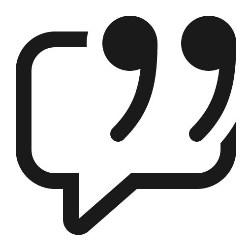 Comment quote 16 regular icon, solid style, from Fluent UI System Icons