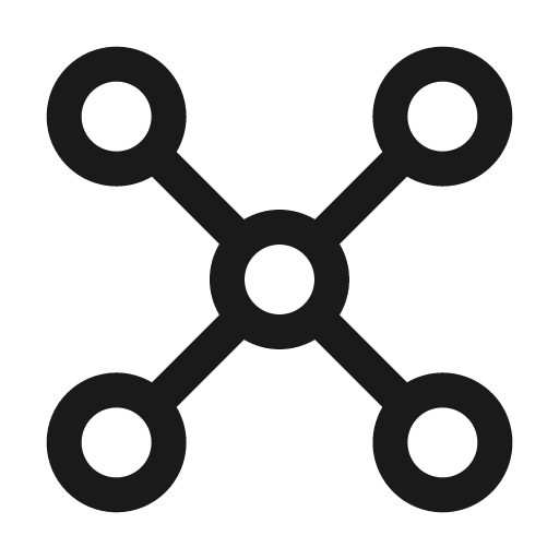 Connected 24 regular icon, solid style, from Fluent UI System Icons