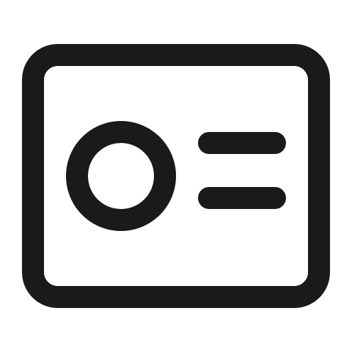 Contact card generic 32 regular icon, solid style, from Fluent UI System Icons