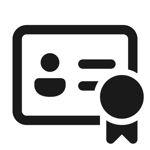 Contact card ribbon 24 regular icon, solid style, from Fluent UI System Icons