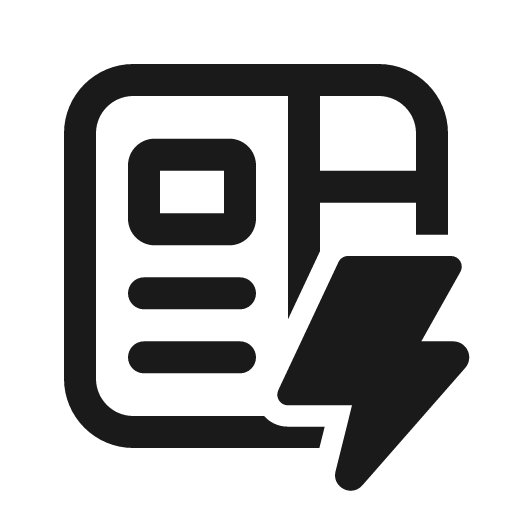 Content view gallery lightning 24 regular icon, solid style, from Fluent UI System Icons