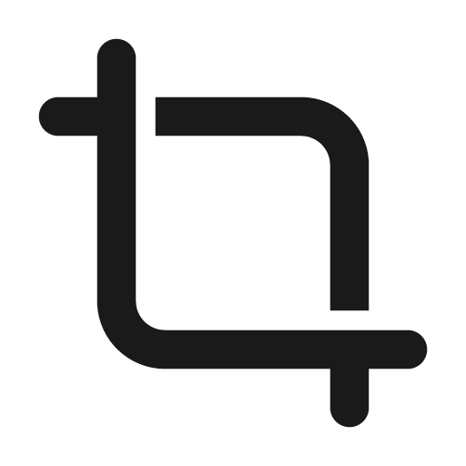 Crop 24 filled icon, filled style, from Fluent UI System Icons