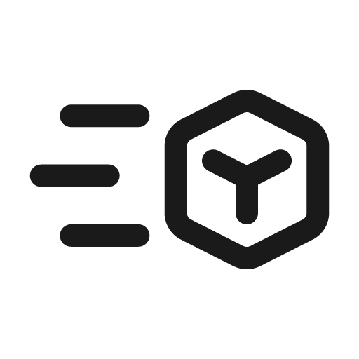 Cube quick 24 regular icon, solid style, from Fluent UI System Icons