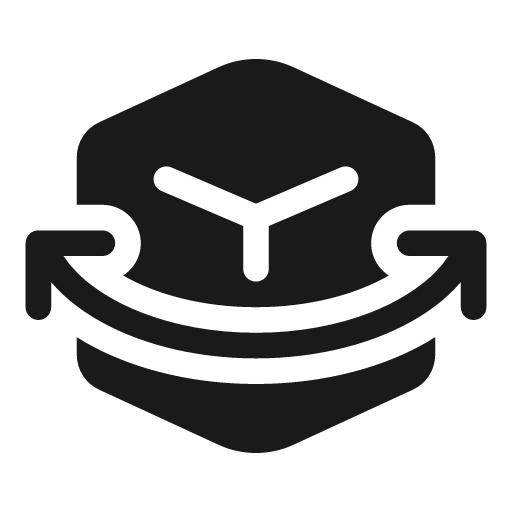 Cube rotate 20 filled icon, filled style, from Fluent UI System Icons