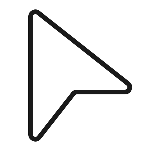 Cursor 32 light icon, light style, from Fluent UI System Icons