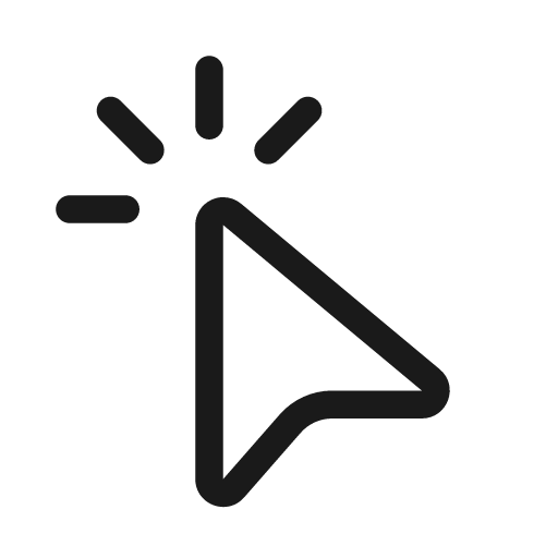 Cursor click 20 regular icon, solid style, from Fluent UI System Icons