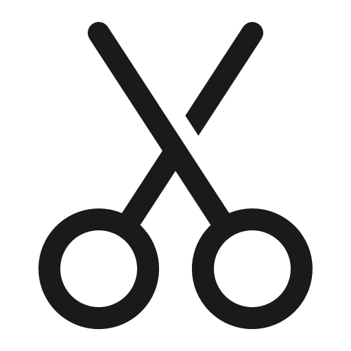 Cut 32 regular icon, solid style, from Fluent UI System Icons