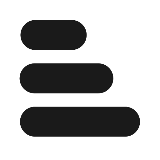 Data bar horizontal 24 filled icon, filled style, from Fluent UI System Icons