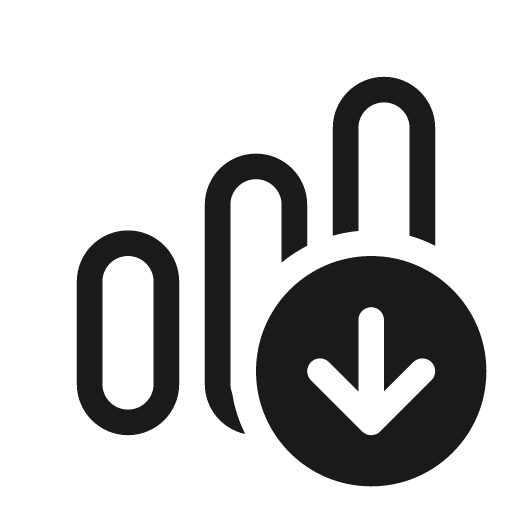 Data bar vertical arrow down 20 regular icon, solid style, from Fluent UI System Icons