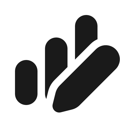 Data bar vertical edit 16 filled icon, filled style, from Fluent UI System Icons