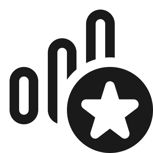 Data bar vertical star 16 regular icon, solid style, from Fluent UI System Icons
