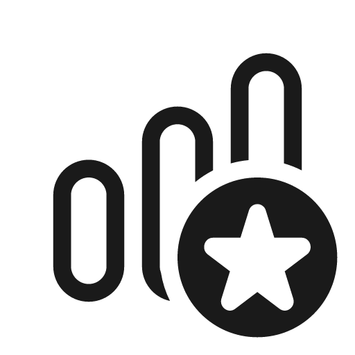 Data bar vertical star 20 regular icon, solid style, from Fluent UI System Icons
