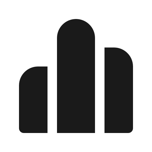 Data histogram 16 filled icon, filled style, from Fluent UI System Icons