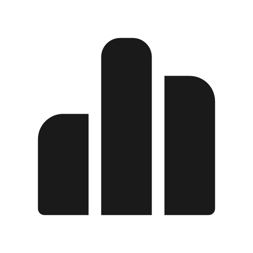 Data histogram 20 filled icon, filled style, from Fluent UI System Icons