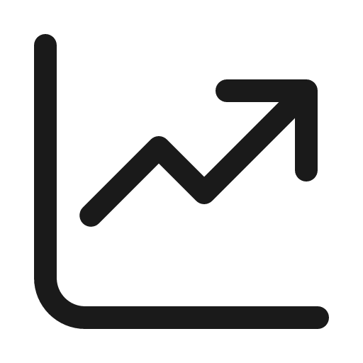 Data trending 32 regular icon, solid style, from Fluent UI System Icons
