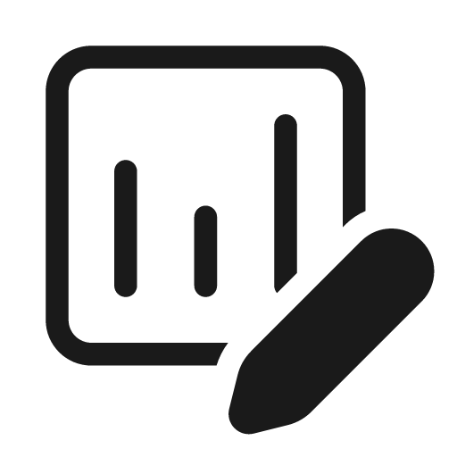Data usage edit 20 regular icon, solid style, from Fluent UI System Icons
