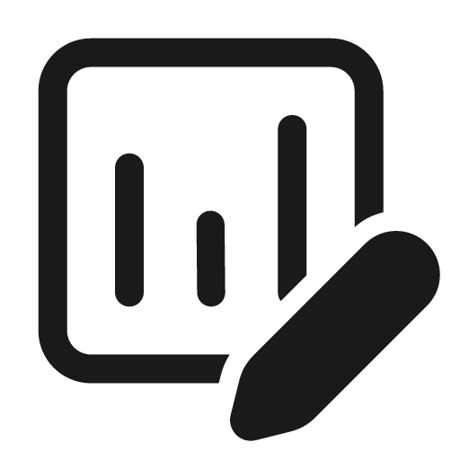 Data usage edit 24 regular icon, solid style, from Fluent UI System Icons