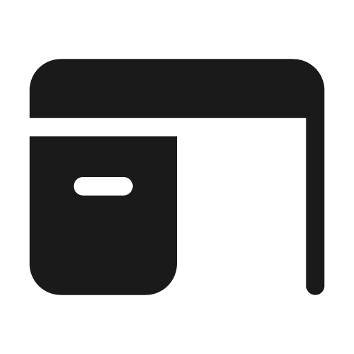 Desk 48 filled icon, filled style, from Fluent UI System Icons