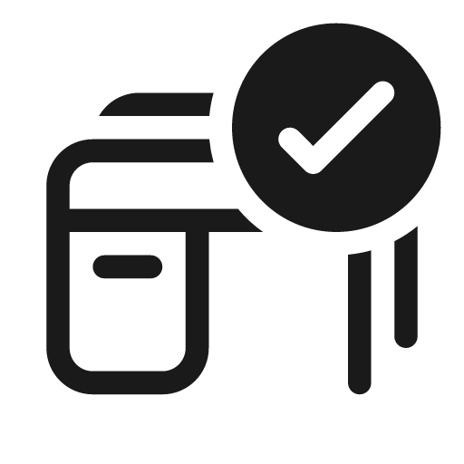 Desk multiple checkmark 20 regular icon, solid style, from Fluent UI System Icons