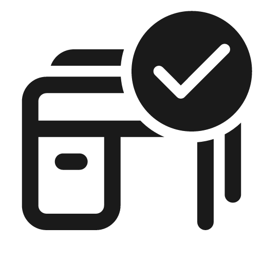Desk multiple checkmark 24 regular icon, solid style, from Fluent UI System Icons