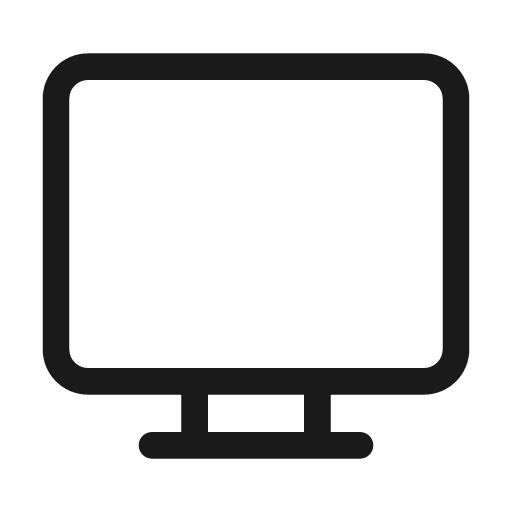 Desktop 48 regular icon, solid style, from Fluent UI System Icons