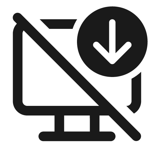Desktop arrow down off 24 regular icon, solid style, from Fluent UI System Icons