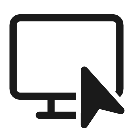 Desktop cursor 28 regular icon, solid style, from Fluent UI System Icons
