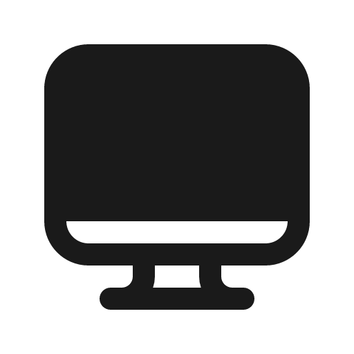 Desktop mac 16 filled icon, filled style, from Fluent UI System Icons