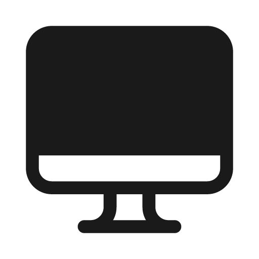 Desktop mac 20 filled icon, filled style, from Fluent UI System Icons