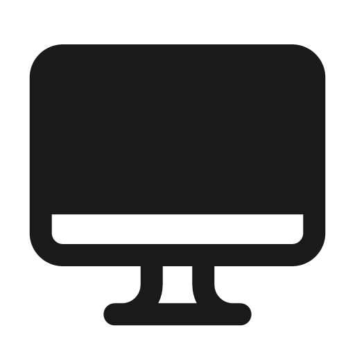 Desktop mac 24 filled icon, filled style, from Fluent UI System Icons