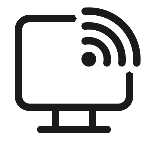 Desktop signal 20 regular icon, solid style, from Fluent UI System Icons