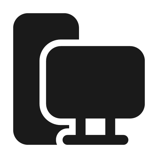Desktop tower 24 filled icon, filled style, from Fluent UI System Icons