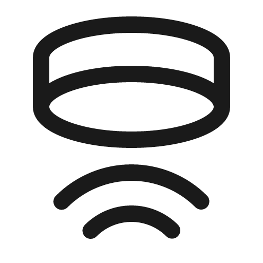 Device meeting room microphone above 16 regular icon, solid style, from Fluent UI System Icons