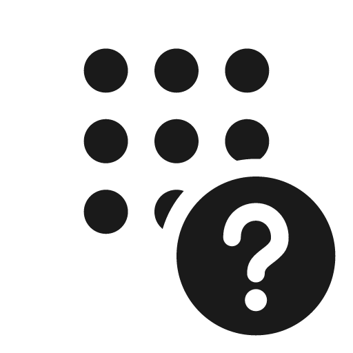 Dialpad question mark 20 filled icon, filled style, from Fluent UI System Icons