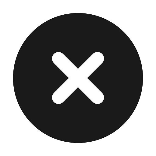Dismiss circle 12 filled icon, filled style, from Fluent UI System Icons