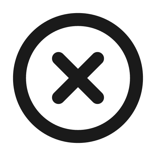 Dismiss circle 12 regular icon, solid style, from Fluent UI System Icons