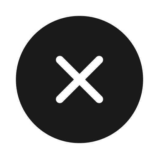 Dismiss circle 20 filled icon, filled style, from Fluent UI System Icons