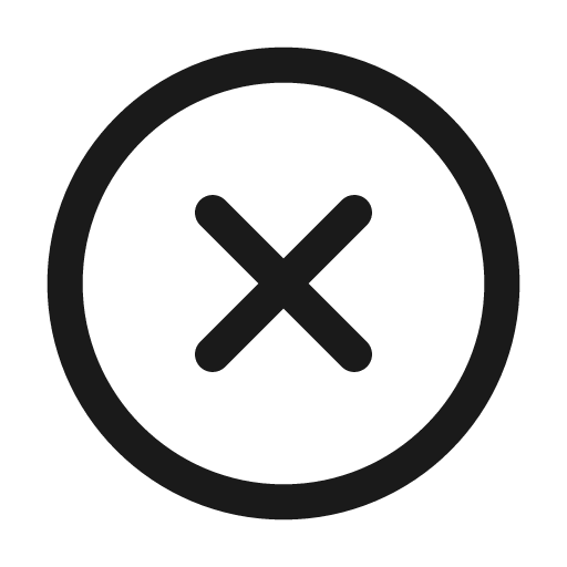 Dismiss circle 24 regular icon, solid style, from Fluent UI System Icons